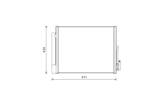 Condenser, air conditioning 37005560 International Radiators
