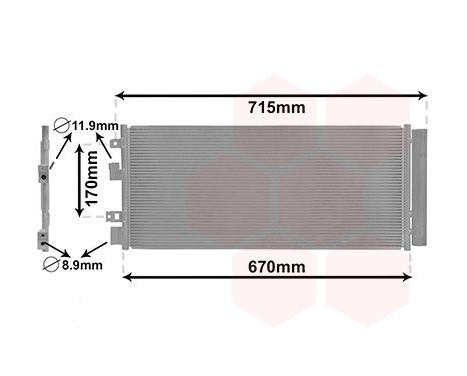 Condenser, air conditioning 37005690 International Radiators