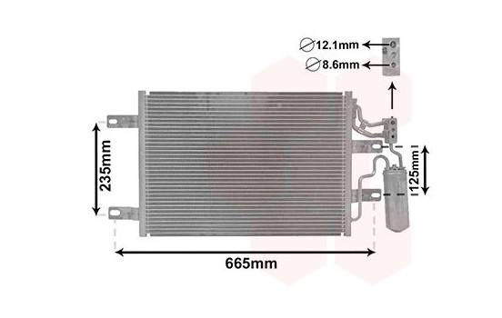 Condenser, air conditioning 37015394 International Radiators, Image 2