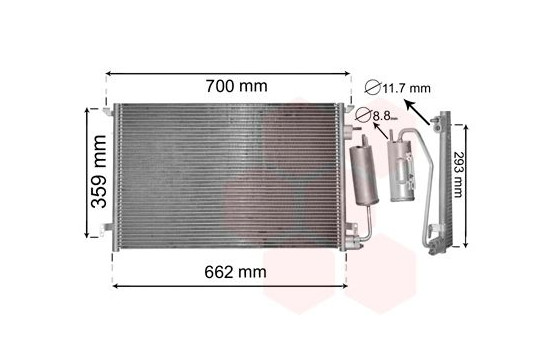 Condenser, air conditioning 37015397 International Radiators