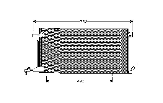 Condenser, air conditioning 40005187 International Radiators