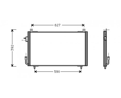 Condenser, air conditioning 40005192 International Radiators