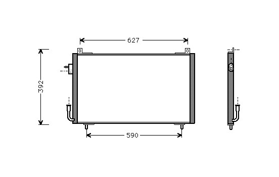 Condenser, air conditioning 40005192 International Radiators