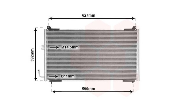 Condenser, air conditioning 40005192 International Radiators, Image 2