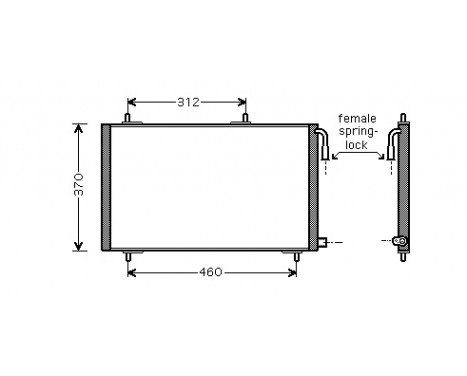 Condenser, air conditioning 40005257 International Radiators