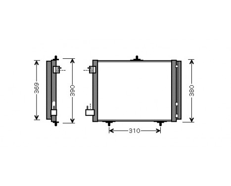 Condenser, air conditioning 40005295 International Radiators