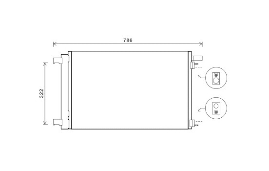 Condenser, air conditioning 40005364 International Radiators