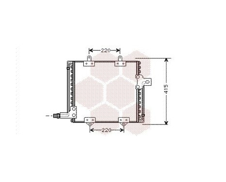 Condenser, air conditioning 43005181 International Radiators, Image 2