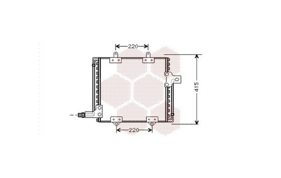 Condenser, air conditioning 43005181 International Radiators, Image 2