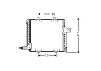 Condenser, air conditioning 43005181 International Radiators