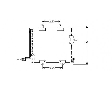 Condenser, air conditioning 43005181 International Radiators