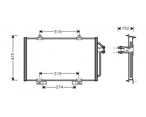 Condenser, air conditioning 43005188 International Radiators