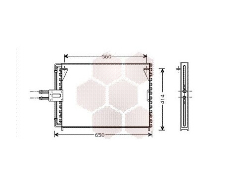 Condenser, air conditioning 43005189 International Radiators, Image 2