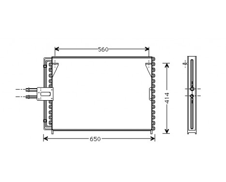 Condenser, air conditioning 43005189 International Radiators