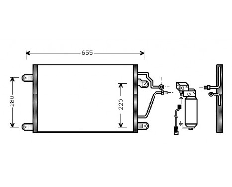 Condenser, air conditioning 43005211 International Radiators