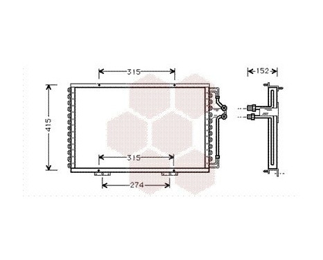 Condenser, air conditioning 43005214 International Radiators, Image 2