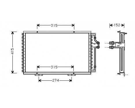 Condenser, air conditioning 43005214 International Radiators