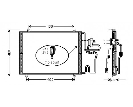 Condenser, air conditioning 43005219 International Radiators