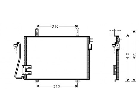 Condenser, air conditioning 43005221 International Radiators