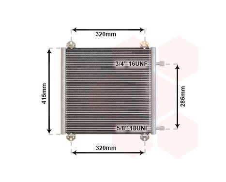 Condenser, air conditioning 43005235 International Radiators, Image 2