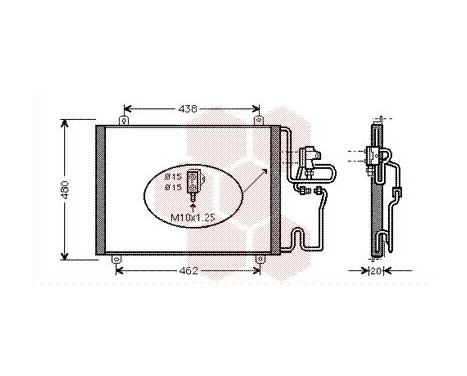 Condenser, air conditioning 43005247 International Radiators, Image 2