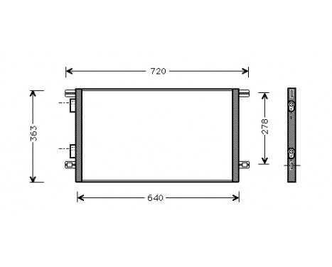 Condenser, air conditioning 43005253 International Radiators