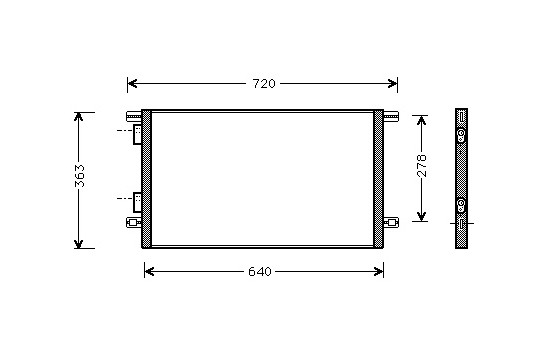 Condenser, air conditioning 43005253 International Radiators