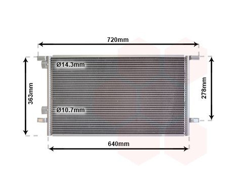 Condenser, air conditioning 43005253 International Radiators, Image 2