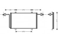Condenser, air conditioning 43005278 International Radiators