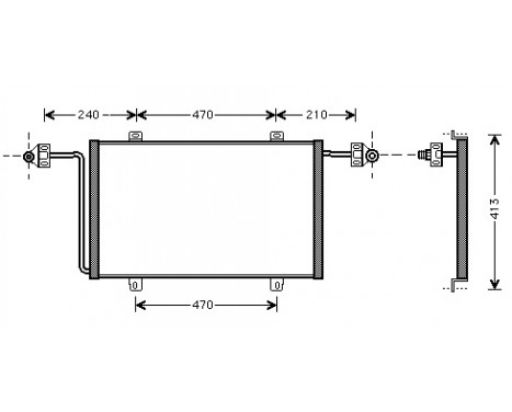 Condenser, air conditioning 43005278 International Radiators