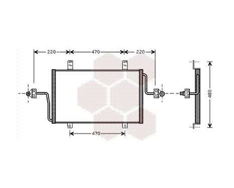 Condenser, air conditioning 43005279 International Radiators, Image 2