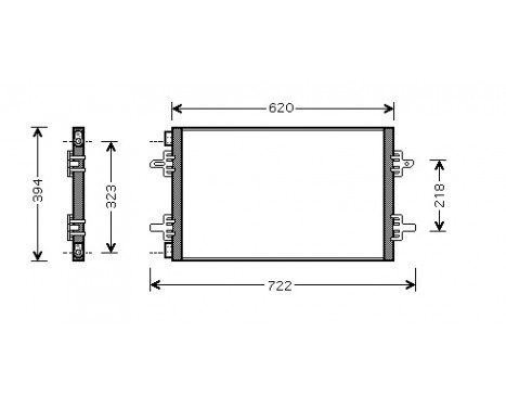 Condenser, air conditioning 43005294 International Radiators
