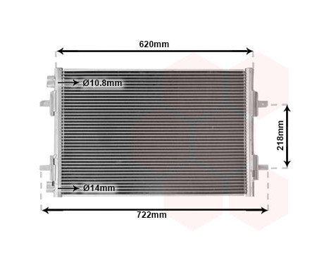 Condenser, air conditioning 43005294 International Radiators, Image 2