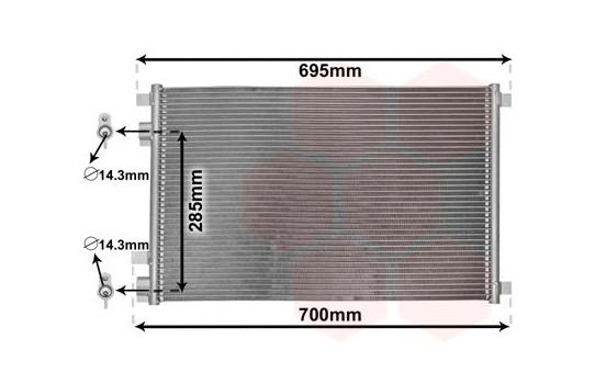 Condenser, air conditioning 43005305 International Radiators, Image 2