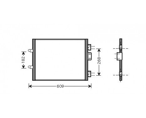 Condenser, air conditioning 43005315 International Radiators