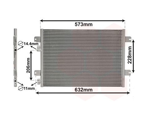 Condenser, air conditioning 43005317 International Radiators, Image 2