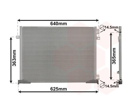 Condenser, air conditioning 43005339 International Radiators, Image 2
