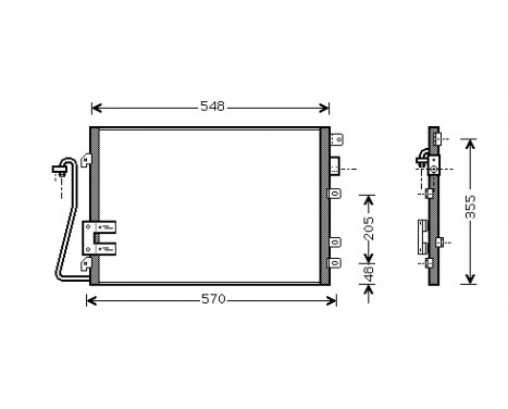 Condenser, air conditioning 43005340 International Radiators