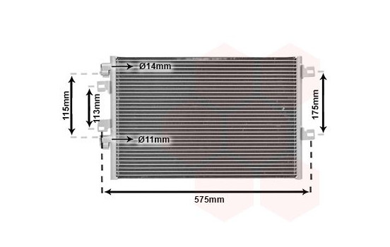 Condenser, air conditioning 43005341 International Radiators, Image 2