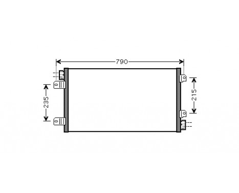 Condenser, air conditioning 43005342 International Radiators