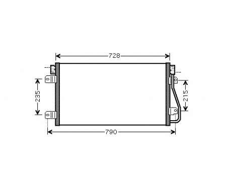 Condenser, air conditioning 43005348 International Radiators