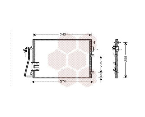 Condenser, air conditioning 43005376 International Radiators, Image 2