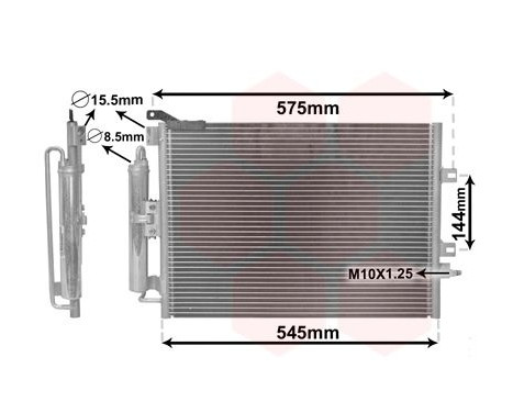 Condenser, air conditioning 43005395 International Radiators, Image 2