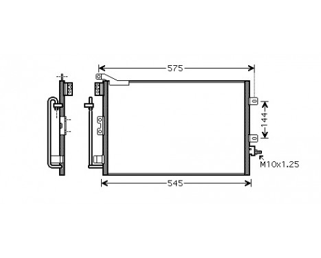 Condenser, air conditioning 43005395 International Radiators