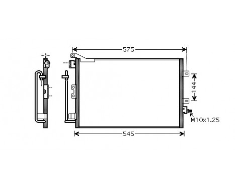 Condenser, air conditioning 43005417 International Radiators, Image 3
