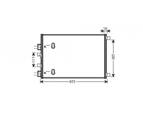 Condenser, air conditioning 43005422 International Radiators