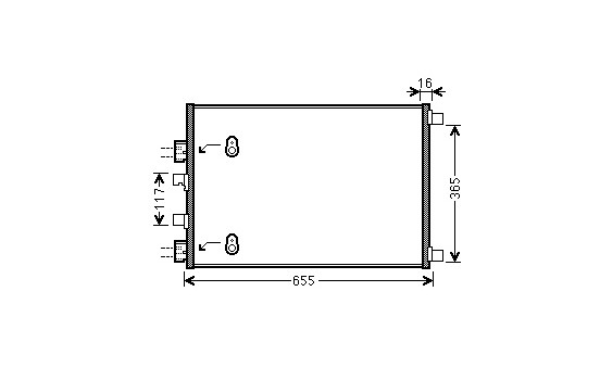 Condenser, air conditioning 43005422 International Radiators