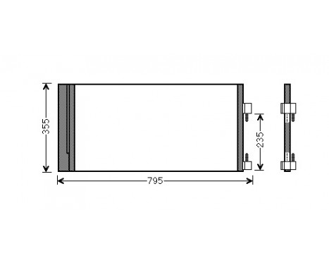 Condenser, air conditioning 43005430 International Radiators