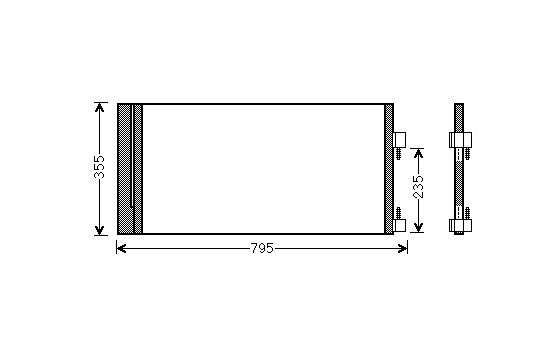 Condenser, air conditioning 43005430 International Radiators