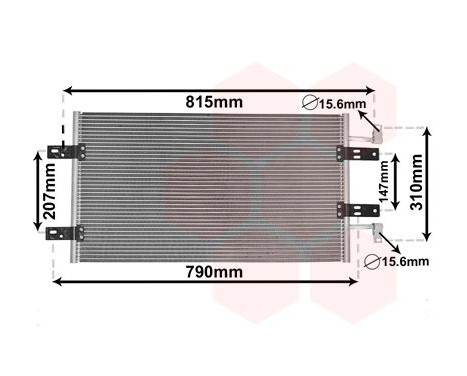 Condenser, air conditioning 43005451 International Radiators, Image 2